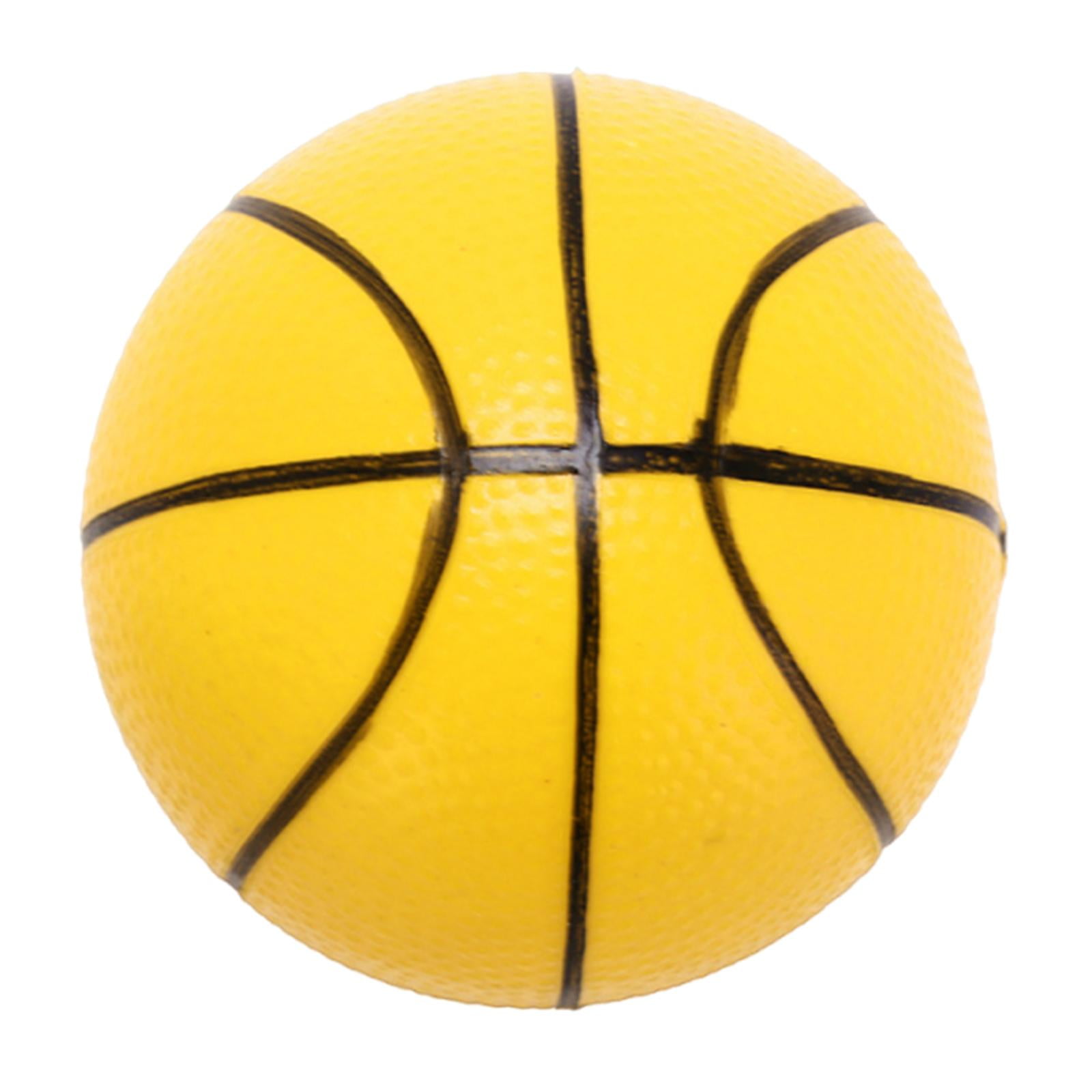 Magideal - Pelota Deportiva Para Niños, Juguetes De Interior Y Exterior, Portátil, Para Niños Y Niñas, Pelota Que Rebota, Pelotas Pequeñas Y Suaves Para Niños. Baloncesto Amarillo