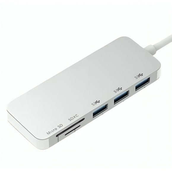 Adaptador Type C Tipo C 3 X Usb 3.0, Tf, Micro Sd 5en1
