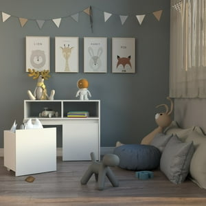 Amv Muebles - Baul Juguetero Mueble Guardado Infantil Con Ruedas