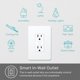 thumbnail image 2 of Enchufe inteligente Kasa KP200, toma de pared Wi-Fi para Alexa Google, color blanco, 2 of 8