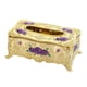 thumbnail image 1 of Inicio Caja De Papel De Seda Rectangular Funda Para Estuche Funda Dorado Morado, 1 of 5