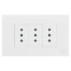 thumbnail image 1 of Enchufe triple 10A Blanco K-P03, 1 of 2