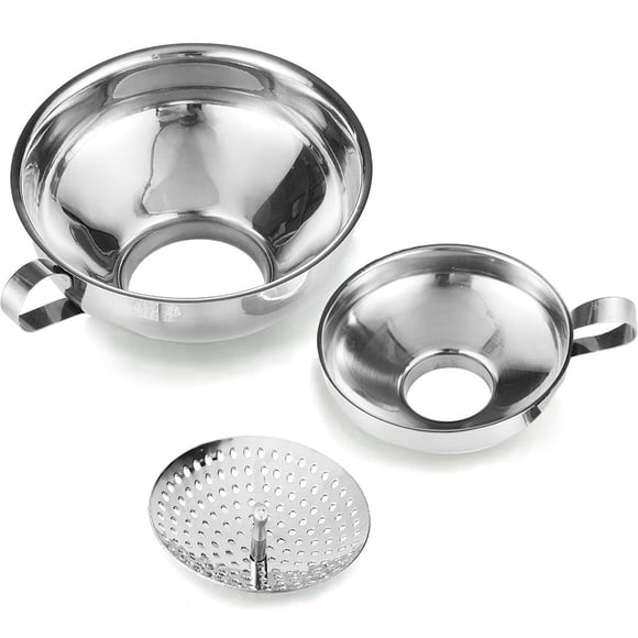 Embudo de enlatado Delove para tarros de cristal anchos y regulares, paquete de 3