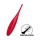 thumbnail image 2 of Satisfyer Vibrador de Punta Twirling Fun Rojo, 2 of 6