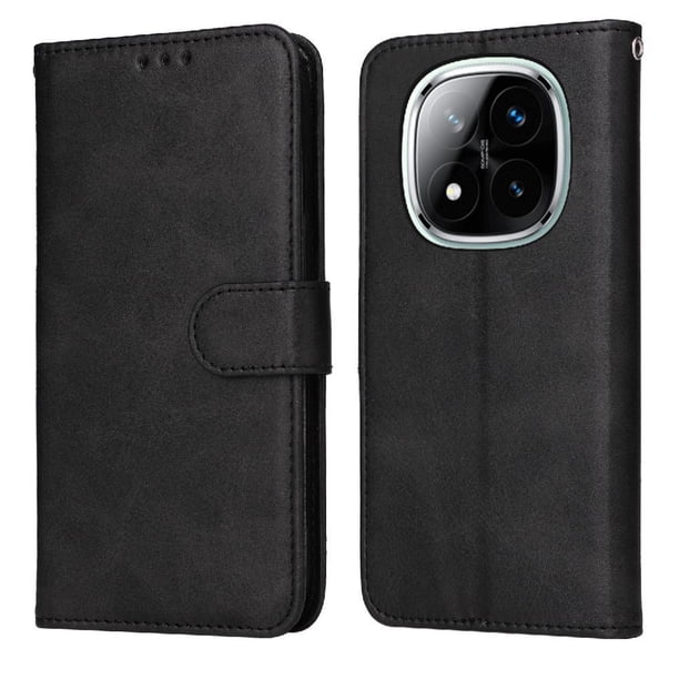 Funda Billetera para Xiaomi Poco X7 con Porta Tarjetas y Soporte Ajustable Negro