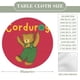 thumbnail image 2 of Corduroy-theme Fitted Round Tablecloths Elastic Edged Table Covers Waterproof Table Cloth for Kitchen Holiday Party Tables Decor 120cm, 2 of 6