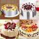 thumbnail image 2 of Molde redondo de acero inoxidable ajustable para tartas, de 6 a 12 pulgadas, para hornear, redondo, para cumpleaños, fiestas, postres, hecho a mano, para aperitivos, cuadrado (molde para tartas en for, 2 of 7