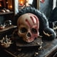 thumbnail image 3 of Calavera con Mano Sangrienta 16 x 15 x 13 cm Halloween - Frank & Mortis, 3 of 3