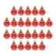 thumbnail image 3 of 24 Piezas Bolas De Navidad Adorno De Bola Rústica Para Decoración De Fiesta Rojo, 3 of 5