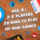 thumbnail image 2 of Juego de mesa Big Potato Mini Game Party 101 Mini Games 1 Star, 2 of 8