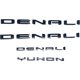 thumbnail image 2 of Tomilia Juego de 4 Emblemas Denali Yukon Negro Brillante, 2 of 3