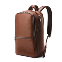 Mochila Samsonite Classic Leather Slim Cognac 21.2L