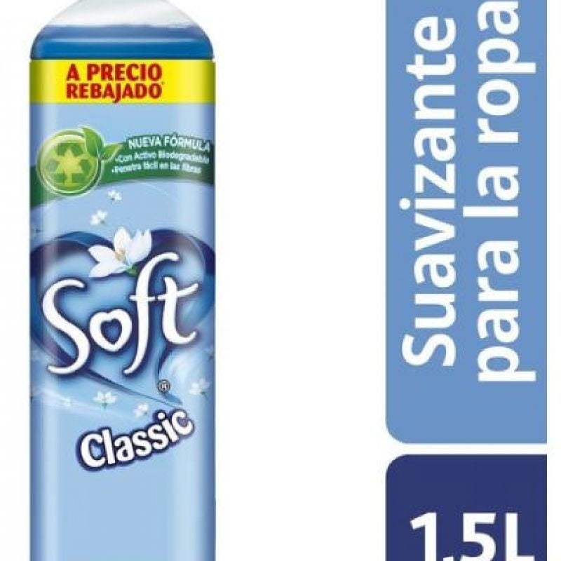 Suavizante Líquido Classic Botella 1,5 L Soft