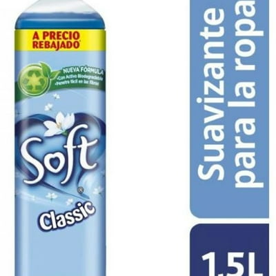 Suavizante Líquido Classic Botella 1,5 L Soft