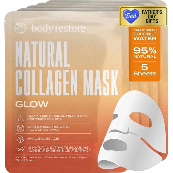 Mascarilla facial Body Restore 5 unidades – Niacinamida y brillo