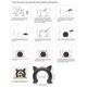 thumbnail image 3 of Cat Door ikuso para puerta interior, puerta interior para gatos, blanca, 3 of 8