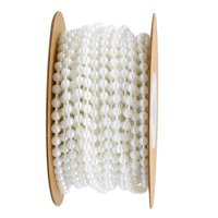 Magideal - Collar De Perlas, Cadena De Joyería, Boda, 11 Yardas, Accesorios De Reparación, Fabricación De Joyas Diy, Accesorios Para Collar, Decoración De Ramo D Blanco