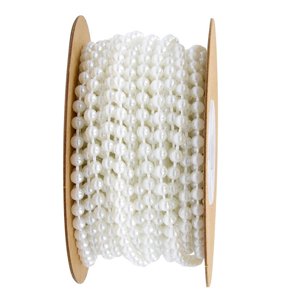 Magideal - Collar De Perlas, Cadena De Joyería, Boda, 11 Yardas, Accesorios De Reparación, Fabricación De Joyas Diy, Accesorios Para Collar, Decoración De Ramo D Blanco