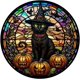 thumbnail image 1 of Kit de Arte con Diamantes KICHANG Gato de Halloween para Principiantes, 1 of 7