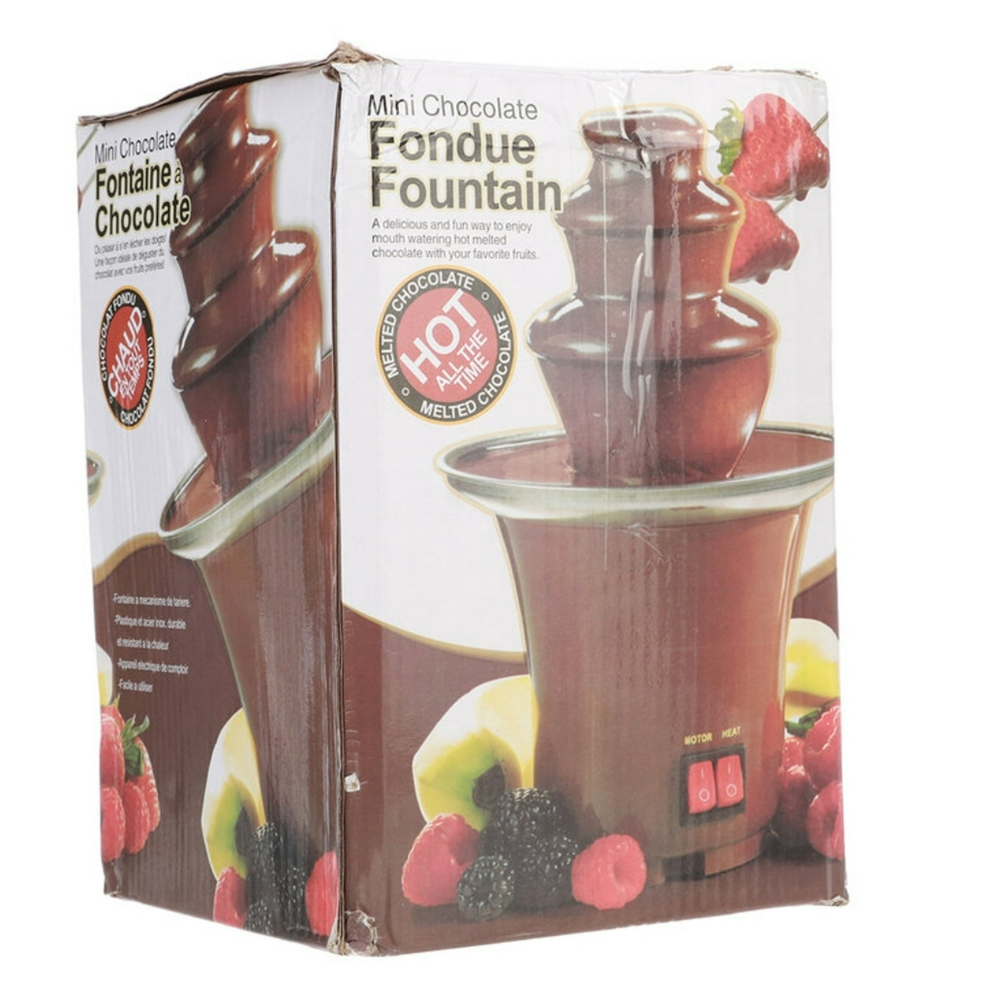 Genérico - Cascada Fuente Chocolate 3 Niveles Acero Inoxidable Color Marrón