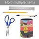 thumbnail image 5 of Mouk-theme Cylinder Pen Holder Pencil Organizer with Flannel Lining PVC Leather Material Cardboard Base for study work 10*8CM, 5 of 6