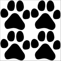 Rienda Libre - Sticker Patitas Patas Paw Dog Perro Mascota (4X)