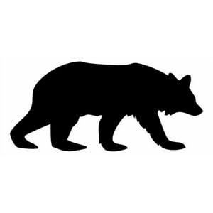Rienda Libre Graphics - Decomural Bear Silhouette Wild Animals Ws-15811