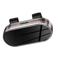 Ioensy - Caja De Almacenamiento Para Gafas De Sol Para La Visera Del Coche, Práctico Organizador De Gafas, Color Plata Y Oro Rosa.