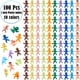 thumbnail image 2 of 100 Mini Figuras De Plástico De Bebés De 2 5 Cm, 2 of 7
