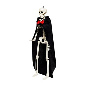 Magideal - Mini Modelo De Esqueleto, Decoración De Esqueleto Para Escritorio, Accesorio De Diseño De Escena, Artículos Móviles, Esqueleto De Halloween Para Sala Negro