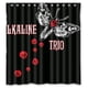thumbnail image 1 of Cortina de ducha con diseño de mariposas y logotipo de Alkaline Trio, con ganchos, tamaño 66 x 72 pulgadas, 1 of 3