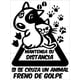 thumbnail image 2 of Sticker Mantenga Distancia Si Se Cruza Animal Freno Auto, 2 of 3