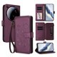 thumbnail image 1 of Funda Cartera Mariposa para [Xiaomi 15 Ultra] con Soporte y Cremallera Violeta, 1 of 6