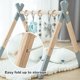 thumbnail image 3 of Baby Play Gym Avrsol de madera plegable con 6 juguetes, 3 of 7
