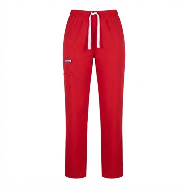 Pantalón clínico Recto Anti fluidos. - Rojo