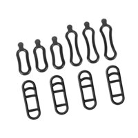 Magideal - 5/10 Piezas De Accesorios Para Bicicleta, Correa De Montaje De Bicicleta Negra Fácil De Usar, Bandas De Goma Para Grabadora De Conducción, Altavoz De