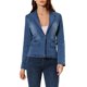 thumbnail image 5 of INSPIRE CHIC Chaqueta de Mezclilla Lavada de Manga Larga con Solapa y Botones para Mujer S Azul Medio, 5 of 7