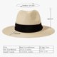 thumbnail image 2 of Sombrero Lanzom para mujer, ala ancha, paja, Fedora, UPF50+, color caqui, 2 of 6