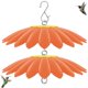 thumbnail image 1 of Alimentador para aves andergi 34 cm con protector contra la lluvia – Pack de 2, naranja, 1 of 7