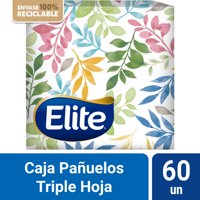 Pañuelos Facial Triple Hoja Premium 60 Un Elite