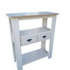 thumbnail image 3 of Arrimo Blanco 2 Cajones Con Patina Rustica, 3 of 7