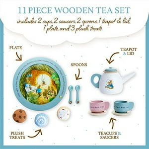 Juego De Té De Madera Kids Preferred Beatrix Potter Peter Rabbit