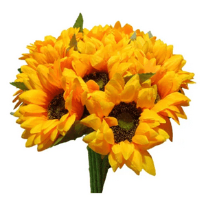 Genérico - Ramos Girasol Artificiales 12 Uds Decorativos