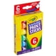 thumbnail image 2 of Juego de palitos de pintura Crayola lavables para niños, 6 unidades, 2 of 9