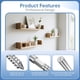 thumbnail image 5 of Soporte flotante para estantes Duoduolaili Silver (6 unidades), 5 of 7