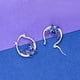 thumbnail image 3 of Pendientes de puntada para niñas, regalos de puntada, pendientes de aro Ohana Means Family, joyería de puntada, regalo de cumpleaños para hija y nieta, cobre, sin piedras preciosas, 3 of 5