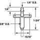 thumbnail image 2 of Molino Pivot Prime-Line de acero plateado de 3/8 pulgadas de profundidad x 4,4 cm de largo, 2 unidad, 2 of 2