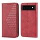 thumbnail image 2 of Funda Flip FOXDOCK para Google Pixel 6 , Estilo Billetera con Diseño Rombo, Correa de Mano y Soporte, Uso Diario, 2 of 6