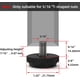 thumbnail image 4 of Niveladores para patas de muebles de acero inoxidable, 8 piezas, ONEHOME, 4 of 6