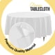 thumbnail image 3 of Mantel Exquisito Redondo 213 cm Paquete de 12 0.5 Mil Blanco, 3 of 8